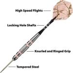 Fat Cat Pink Camo Steel Tip Darts Set