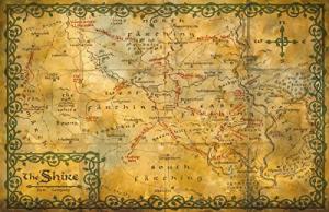Middle Earth Shire Map Poster Print (11x17)