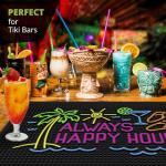 Always Happy Hour Tiki Bar Mat - 18x12