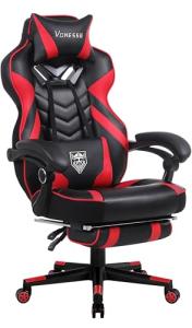Vonesse High Back Gaming Chair with Footrest