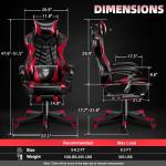 Vonesse High Back Gaming Chair with Footrest