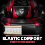 Vonesse High Back Gaming Chair with Footrest