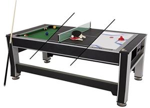 Triumph 3-in-1 Rotating Game Table - Air Hockey, Pool, Tennis