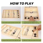 16-Inch Wooden Sling Puck Game for Families