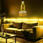 Hold My Beer Neon Sign for Man Cave