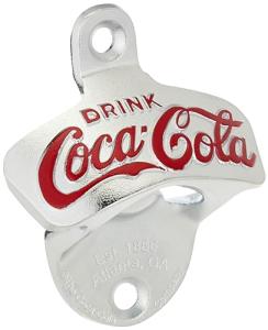 Wall Mount Coca-Cola Bottle Opener for Man Cave