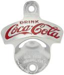 Wall Mount Coca-Cola Bottle Opener for Man Cave