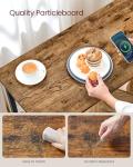 VASAGLE Narrow Bar Table with Charging Station