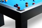 Sleek Ebony 8FT Slate Billiard Pool Table