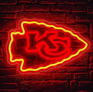 Football Neon Wall Sign for Man Cave Decor