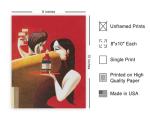 Vintage Liquor Poster - Retro Couple Drinking Print