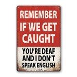 Funny Vintage Metal Bar Sign for Man Cave