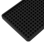 5 Pack Black Rubber Bar Mats for Drinks
