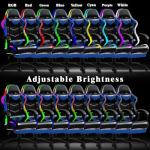 RGB Gaming Chair with Lumbar Massager and Footrest