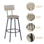 Elevon Industrial Bar Table Set with Stools