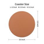 Stylish PU Leather Coaster Set with Holder