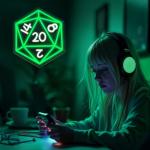 Neon Dice Sign for Game Room Decor