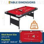 7FT Portable Folding Pool Table Set for Fun