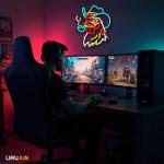 Cowboy Cock Neon Sign for Man Cave Decor