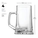 Bormioli Rocco 4-Pack Heavy Beer Mugs