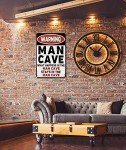 Funny Vintage Metal Man Cave Bar Sign