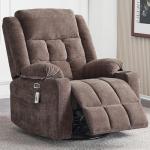 Power Swivel Rocker Recliner with Massage and Heat