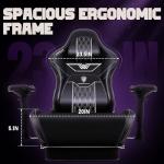 Big and Tall Gaming Chair with Footrest