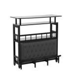 Tribesigns 44-Inch Black Home Bar Unit