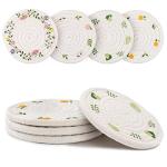Handmade Braided Drink Coaster Set - 4 Pieces