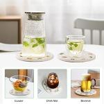 Handmade Braided Drink Coaster Set - 4 Pieces