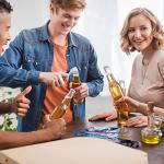 4-Pack Stainless Steel Bottle Openers - Marble Print