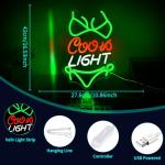 Green LED Neon Beer Sign for Man Cave