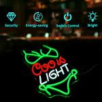 Green LED Neon Beer Sign for Man Cave