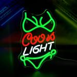 Green LED Neon Beer Sign for Man Cave