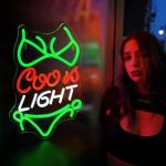 Green LED Neon Beer Sign for Man Cave