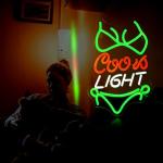 Green LED Neon Beer Sign for Man Cave