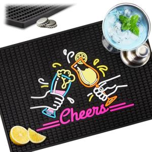 Cheers Bar Mat – 12" x 18" Rubber Spill Mat