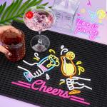 Cheers Bar Mat – 12" x 18" Rubber Spill Mat