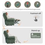 Cozy Green Power Recliner Chair for Small Spaces