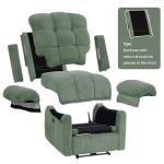 Cozy Green Power Recliner Chair for Small Spaces