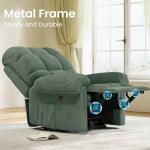 Cozy Green Power Recliner Chair for Small Spaces