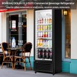 BODEGACOOLER 11.5 Cu.Ft Glass Door Beverage Cooler