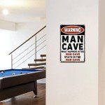 Funny Vintage Metal Man Cave Bar Sign