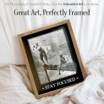 Framed Vintage Golf Wall Art for Man Cave