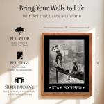 Framed Vintage Golf Wall Art for Man Cave