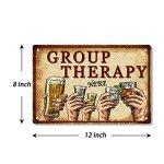 Funny Man Cave Bar Sign - Group Therapy Decor