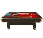 7-Foot Red Felt Pool Table – Red Devil