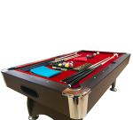 7-Foot Red Felt Pool Table – Red Devil