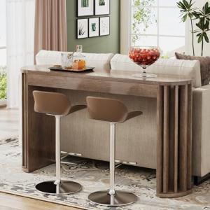 Tribesigns 59" Farmhouse Bar Table - Easy Assembly