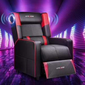 GTRACING Ergonomic Gaming Recliner with Bluetooth Speakers